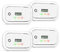 Putogesafe Kohlenmonoxid Melder, 10-Jahres-Batterie, CO-Melder mit LCD-Display und Spitzenwertspeicher für Haus/wohnmobil/Schiff, EN50291 Zertifiziert, Klima Pledge Friendly, 4Stück