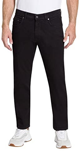 PIONEER AUTHENTIC JEANS Herren Jeans Ron | Männer Hose | Regular Fit | Raw/Unwashed Washed | Black raw 6477 9810 | 36W - 32L