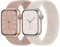 Solo Loop Cinturino intrecciato Compatibile con Apple Watch 42 mm 44 mm 45 mm 46 mm 49 mm, cinturino elastico in nylon per Apple Watch 10 9 8 SE 7 6 5 4 3 2 1, sabbia rosa/stella polare L
