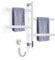 ZOYI 180°Drehung Bad handtuchtrockner elektrisch, handtuchwärmer elektrisch, badheizkörp erelektrisch, handtuchhalter elektrisch, 220v (Weiss)