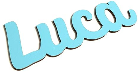 Holzura Schriftzug Holz mit Name personalisiert, Türschilder Kinderzimmer, Namensschild Buchstaben für Tür oder als Dekoration für Regale und Wände