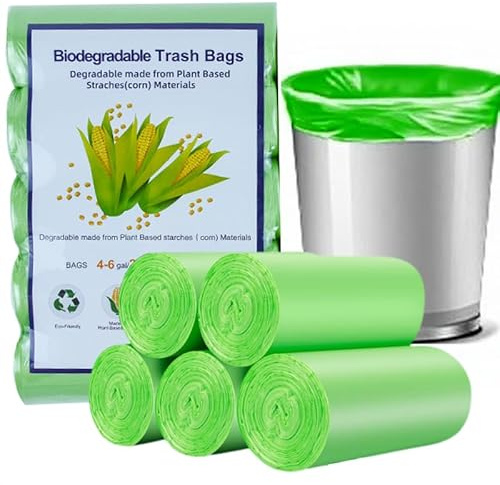 100 organiska soppåsar 10L, soppåsar för kompostbehållare 100 stycken för köksmat Biologisk och nedbrytbar påse Organisk kökspåse