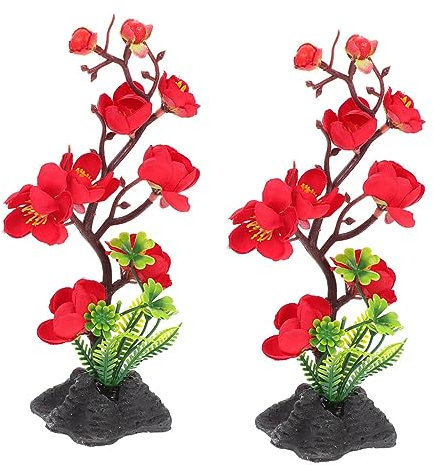 Cabilock 2st Japanische Vorspeisen Asiatische Dekorationen Sushi-tischblume Künstliche Aquarienpflanzen Lebensmitteldekor Kunstgrün Algen Für Sushi Braut Plastik Kirschbaum Kaltes Gericht