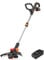 WORX Nitro WG173E Akku Rasentrimmer 20V - leistungsstarker bürstenloser Motor - 33 cm Schnittkreis - Nutzungskomfort Dank des Gummigriffs - inkl. 4Ah Akku & Schnellladegerät