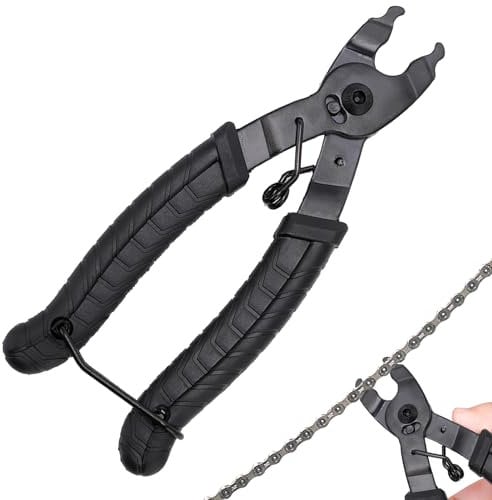 MEKEET 1PCS Quick Link Pliers Black Chain Link Pliers Steel Bike Chain Link Removal Tool Professional Bicycle Chain Repair Tool Kit for Bicycles or Mountain Bikes