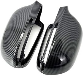 Außenrückspiegelabdeckung Für A4 S4 A5 S5 A6 S6 A8 S8 Q3 SQ3 A3 D3 8P 4F C6 Auto Spiegel Gehäuse B8 8K Spiegel Abdeckung Ersatzspiegelabdeckungen(1 set Carbon pattern)