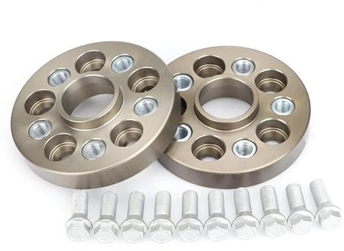 ZSQGHGH Spürverbreiterungsatz Für Mercedes Für Benz W168 W124 W201 W202 W203 W210 M12x1.5 2 Stück 25/30/30mm 7075 Spurverbreiterungen PCD 5x112 Cb = 66,5mm Distanzscheibe Räder(25mm)