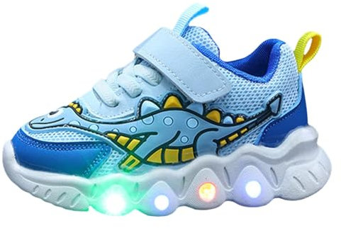 Unisex-Kinder Turnschuhe Ganzjahres Straßenlaufschuhe mit blinkenden LED-Lichtern Trainingsschuhe rutschfeste Trekking Slip On Laufschuhe Wanderschuhe Tennisschuhe Jungenschuhe Unisex