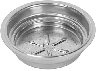 Ruimou 1pcs 51mm Stainless Steel Double Layer Ground Coffee Filter Basket Compatible with Breville/De'Longhi/Cuisinart Espresso Machines