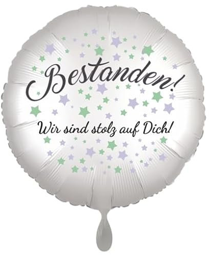 Folienballon: Bestanden! Wir sind stolz auf Dich!