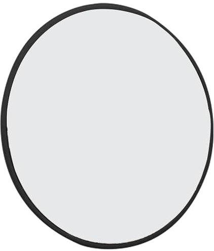 HDYZJQ verkehrsspiegel Weitwinkel-Konvex-Spiegel, Rund Wandhalterung Acryl-Sicherheitsspiegel für Business-Garage-Lagerhaus-Büro, Fisheye-Spiegel Raumdekoration(Black,Dia 60 cm (124 in))