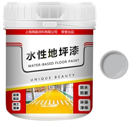 Peinture de ciment pour béton extérieur – Revêtement antidérapant à séchage rapide 500 g – Peinture de sol imperméable à l'eau – Peinture de sol époxy à base d'eau antidérapante à base d'eau