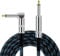 Guitar Cable 3M/10FT, Professional Braided Guitar Lead Instrument Cables with 6.35mm (1/4) Straight/Right Angle Jack Cord Electric Guitars Amp Cable for Bass Keyboard Speaker Pro Audio Black Blue