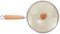 Ciieeo wok padella profonda a induzione pentola antiaderente padella per piano cottura a induzione casseruola con manico in legno padella con manico in legno ferro da stiro rosa