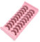 FOYTOKI 10 Paia Di Extension Di Ciglia Finte Spesse Ciglia Sottili Ciglia Rosa Ricurve Ciglia Finte Effetto Trucco Ciglia Finte Naturali Ciglia Soffici E Drammatiche Ciglia Finte Da