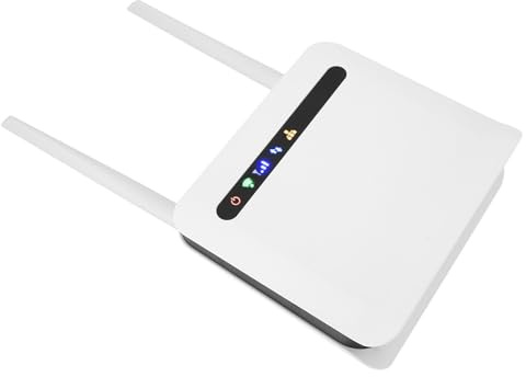 Tosuny Dualband 4G LTE Router, 4G LTE Modemrouter mit SIM Kartensteckplatz und 4 RJ45 LAN Anschlüssen, 500 Mbit/s Hochgeschwindigkeits Gaming Router, Antennen mit hoher Verstärkung (CP10)