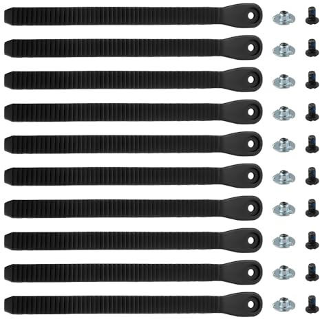 Udbrud 10 Stück Snowboard Bindung Riemen, Snowboard Leitergurt Binding Ersatzteile Fußgelenkgurte Ersatz Bindung Ski Armband Bindings für Leiter Snowboardgurte Bindungsleitergurt Halter Teile