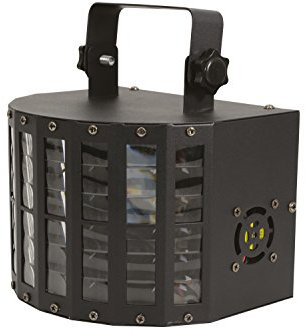 QTX | DERBY9 LED Stage Light for Parties & Events | Multi-Colour Disco Light with 9 LEDs, DMX Control, IR Remote & Sound-Activated | Rotating & Flash Effects for DJ, Home Disco, Dance Floor