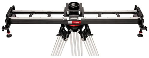Proaim Flyking 2ft Precision Camera Slider (Bowl Mount) with 360° Pan & Shock-Absorber Soft Stop End. Compatible with Mitchell/Bowl Tripod. Payload up to 70kg / 154lb. (P-FK-2-BL)
