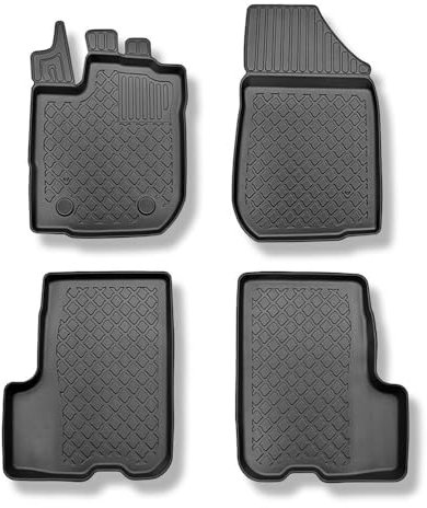 Mossa - TPE Fußmatten Auto kompatibel mit Dacia Logan II MCV MPV (09.2013-12.2020) - schwarz Automatten Autoteppiche - G