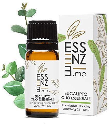 ESSENZE OLIO ESSENZIALE DI EUCALIPTO Puro al 100% Naturale, Profumo Ambiente Aromaterapia Per Diffusori, INCI Eucalyptus Globulus Leaf Twig Oil. Controllato e Confezionato in ITALIA.