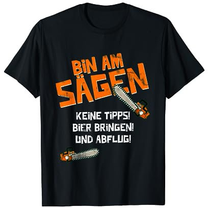 Holzfäller Motorsägen Holzhacken Zimmermann Holz T-Shirt