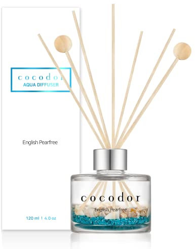 Cocod'or COCODOR Acqua Diffusore a Bastoncini/Pera Inglese (English Pearfree) / 120ml / Diffusore per Ambiente, Profumatore Casa, Fragranza Ambiente, Regalo Donna