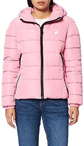 Superdry Hooded Spirit Sports Puffer Giacca Donna, Rosa (Montauk Blush), Large