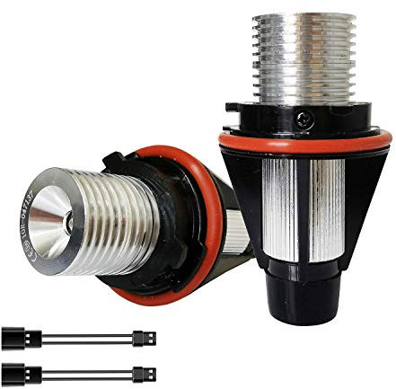 KYYET 2 bombillas LED de 5 W con halo de ojos de ángel de repuesto para E39 E53 X5 E60 E63 E64 E65 E66 E83