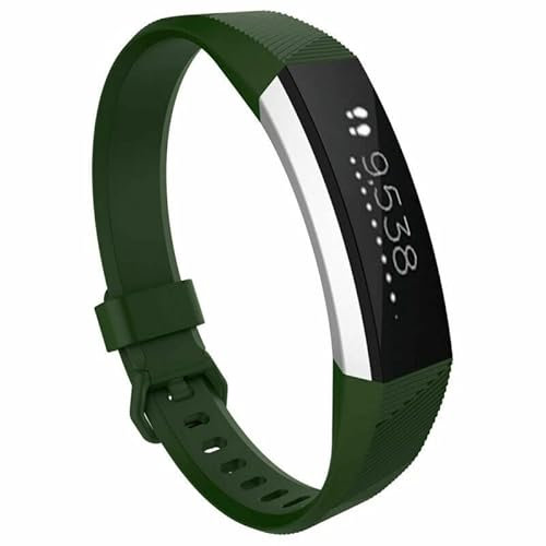 Strap-it Silikonarmband Grün - Passend für Fitbit Alta - Armband für Smartwatch - Ersatzarmband