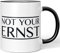 JUNIWORDS Tasse, Not Your ernst, Wähle Farbe, Schwarz