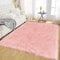 Latepis Tapis en Peau Synthétique Salon 150x240 cm Rose Tapis Moelleux Shaggy Tapis en Peau de Mouton en Fausse Fourrure Lavable Tapis Chambre à Coucher Tapis de Zone