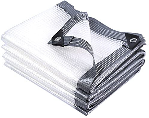 ZYYWX Planen Transparente wasserdichte Plane, Schwerer Zoll PVC Sonnencreme-Leinwand, for Autos, Boote, Camping (Size : 5x6m)