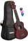 CASCHA Mahagoni Rot Sopran Linkshänder Ukulele Erwachsene & Kinder - inkl. 3 Plektren & gepolsterte Tasche - Mahagoniholz-Ukulele für Anfänger & Fortgeschrittene - Aquila Nylon-Saiten
