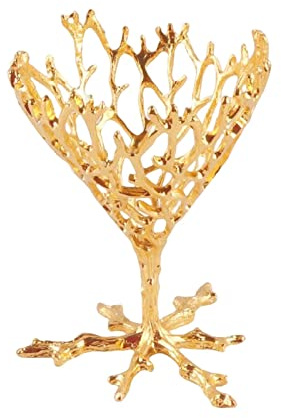 Perfeclan -Kugelständer aus Metall, Kugelhalter aus Glas, Sockel für Sammlerstücke für Tisch, Schlafzimmer, Wohnzimmer, Bücherregal, Gold 11cm H