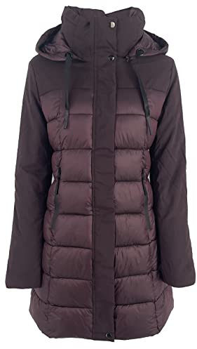 JOPHY & CO. Piumino Donna Invernale con Cappuccio (cod. 20350). (S, Bordeaux)