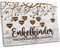 Love Faith Meine Enkelkinder Leinwand 120 x 80 cm - Personalisiertes Wandbild mit Namen im Querformat - Geschenk für Oma & Opa