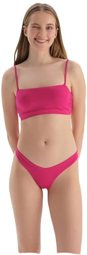 Dagi Basic Bikini Bottom Slip, Fucsia, 0 Donna
