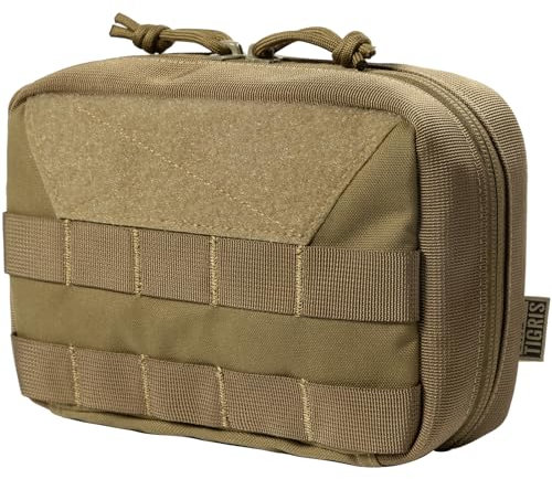OneTigris Molle EDC Tasche, 500D Cordura Nylon Militäry Werkzeugtasche Taktische Zubehörtasche für Gadget-Dienstprogramm |MEHRWEG Verpackung