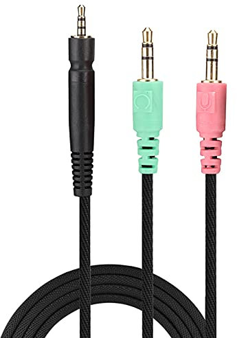 Acogedor Gaming Headphone Cable for G4ME ONE PC 373D PC37X GSP350 500 600, 1. 3.5mm Gold Plated Replacement Cable (PC Version)