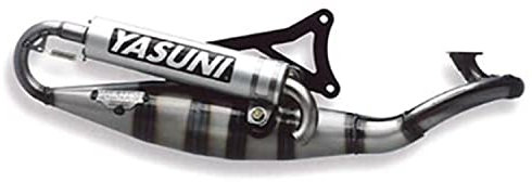 POT SCOOTER DE YASUNI R ADAPT. NITRO/AEROX/OVETTO/NEOS/MACH G/JOG R SILENCIEUX ARGENT