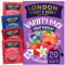 London Fruit & Herb Company Fruit Fantasy Variety Pack - 4 Fruity Flavours, Herbal Tea Bags Bulk, Perfect for Iced Tea - (Pack of 6)