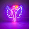 Aslanka Angel Fairy Panneau lumineux néon LED avec alimentation USB pour maison, bar, salle de jeux, magasin, hôtel, décoration murale, fête de Noël, fournitures de fête de bureau