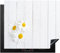 KitchenYeah© Copertura Tappetino Piano Induzione 59x52 cm Cucina Coprifornelli Protezione per Piano Induzione Fiori - Margherite - Legno - Bianco - Natura morta
