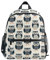 Schwarzer Eulen-Kleinkind-Rucksack mit Namensschild, Kinderrucksack für Kita, Reisen, Schule, mehrfarbig, S