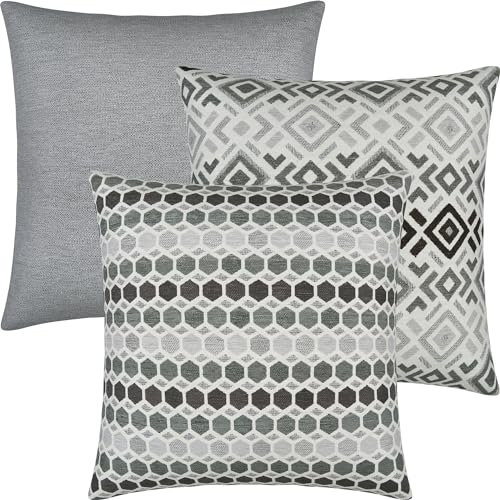 Erwin Müller Kissenhülle 3er-Pack Silber Größe 50x50 cm