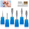 6 Piezas Fresas Torno para Uñas, Brocas de Carburo de Tungsteno, 1 Cepillo, 3/32 Pulgadas Brocas para Torno de Uñas para Eliminación de Gel Acrílico Cutícula (StilA)