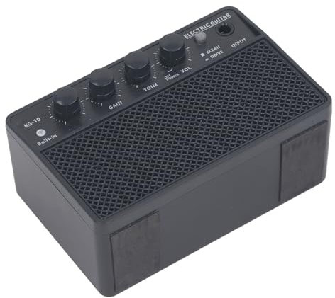 Mini Kit Amplificatore per Chitarra Elettrica Portatile da 10 W, Amplificatore per Esercitazione Ricaricabile per Esercitarsi Quotidianamente Sulla Chitarra