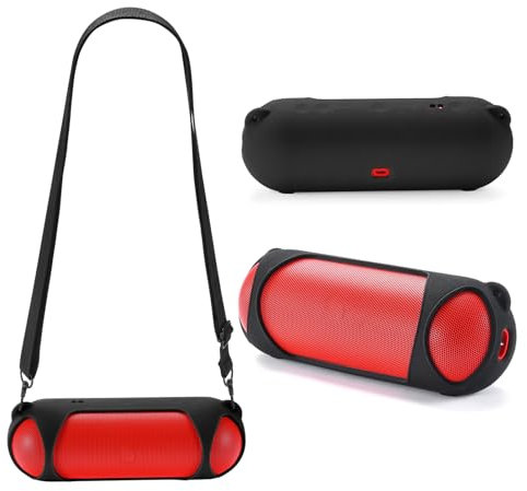Yaowanguan Custodia in Silicone per Beats Pill Altoparlante Bluetooth wireless(2024),Pill 2024 Manicotto da Viaggio Portatile Borsa di Trasporto con Tracolla(Nero)