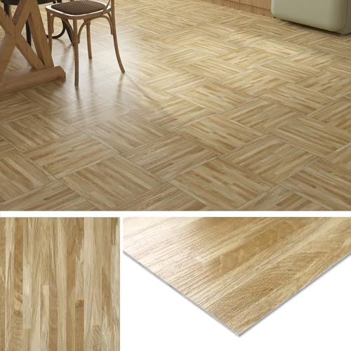 Livelynine Peel and Stick Floor Tiles Wood Effect Vinyl Flooring Tiles Square Wood Effect Self Adhesive Vinyl Floor Tile Bathroom 30x30 32 Pcs Flooring Tile Self Adhesive Kitchen Hallway Wooden Panel